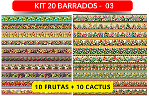 KIT 20 BARRADOS - modelo 03