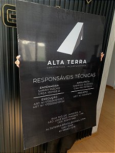 Placa Personalizada para Construtora