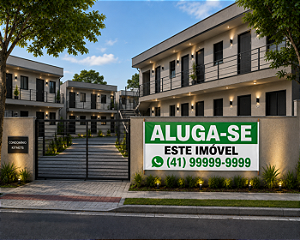 Faixa de aluga-se para imobiliária