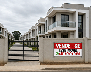 Faixa de vende-se para imobiliária