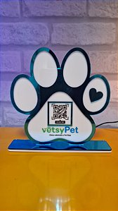 Placa Pix em Acrílico com Gravação UV