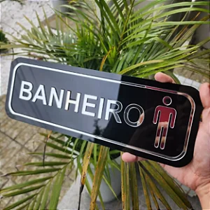 Placa de Acrílico - Banheiro
