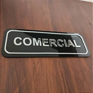 Placa de Acrílico Comercial