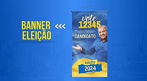 Banner de lona para eleição