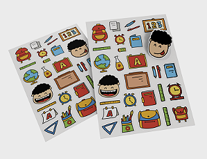 Adesivo de Vinil FOSCO em Cartela