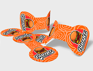 Adesivo de Vinil BRILHO Fecha Sacola 10x4cm 50und