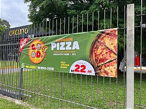 Faixa em Lona com ilhós 180x180