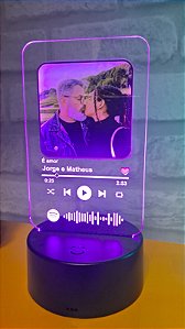 Luminária de Acrílico com foto