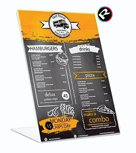 Display em L Personalizado 8,5x5,4cm 25und