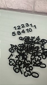 Numeros em Acrilico Preto