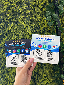 Placas NFC e QR Code Personalizadas