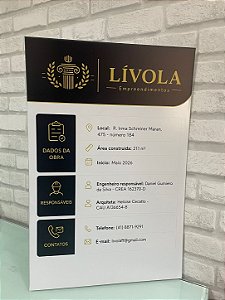 Placa de PS com Impressão UV