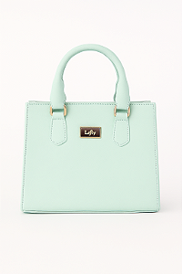 Bolsa Tiracolo Estruturada Cor Verde Mentha Modelo Lady Marca Lefity