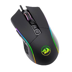 Mouse Gamer Redragon Lonewolf 2 Pro M721 RGB, 32000 DPI, 10 Botões Programáveis, Preto