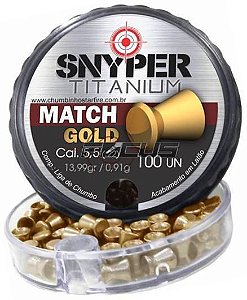 CHUMBINHO SNYPER MATCH GOLD 5.5MM C/100PC
