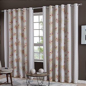 Cortina Aracaju 32 Ilhoses para Sala 400x250cm Casa Doro