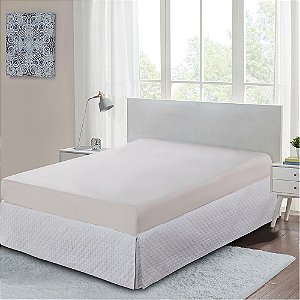 Saia Box King Matelassê Branco Realce Premium Sultan