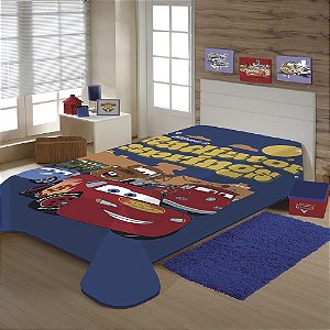 Cobertor Raschel Plus Juvenil 150x200cm Disney Carros Radiator Jolitex