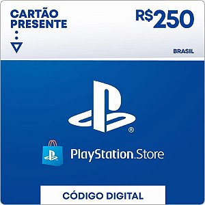 Card Psn R$ 250 - Playstation Network - Brasil