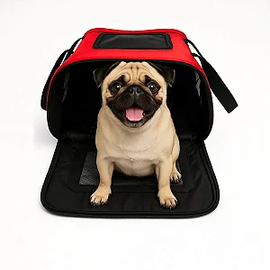 Bolsa Pet Cabine KLM 46x28x24 cm para Cães e Gatos
