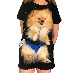 Mochila Canguru para Cachorros e Gatos - Leve e Ajustável