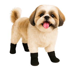Sapato Botinha para Cachorro Antiderrapante Porte Pequeno Médio