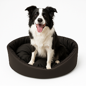 Cama para Cachorro com Colchão Removível e Fundo Impermeável Porte Médio e Grande - Cor Preto