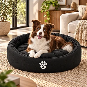Cama Impermeável para Cachorro AcquaComfort Black – Skapetshop®