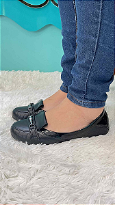 Sapatilha Matelassê Cristal New Pele Preto 494339A