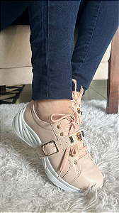 Tênis Chunky Pedrarias New Mestiço Creme 414938B