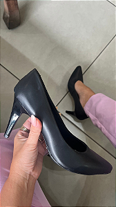 Scarpin Salto Fino Bc Napa Preto
