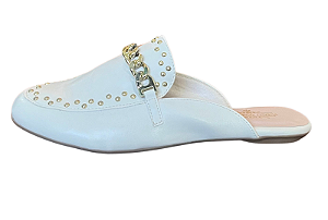 Mule Rasteira Corrente Napa Off White