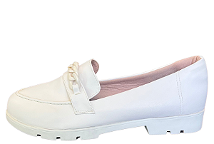 Mocassim Tratorado Corrente Napa Off White