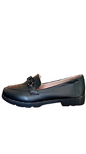 Mocassim Tratorado Corrente Napa Preto