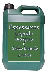 Espessante Líquido para Detergente e Sabão Líquido 5 Litros