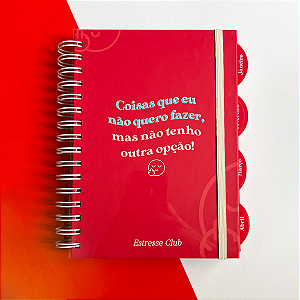 Planner Coisas Que Não Quero Fazer - 2026 Vermelho - EDIÇÃO LIMITADA