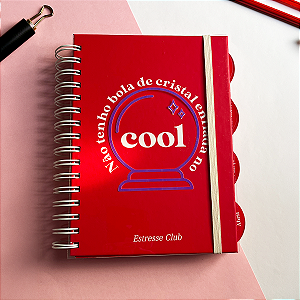 Planner Bola de Cristal - 2026 Vermelho - EDIÇÃO LIMITADA