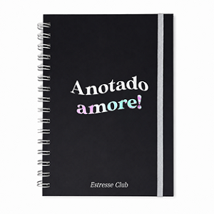 Caderno Anotado Amore - Preto