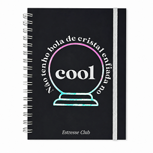 Caderno Bola de Cristal - Preto