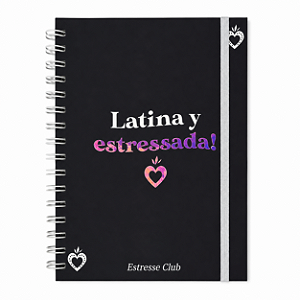 Caderno Latina y Estressada - Preto