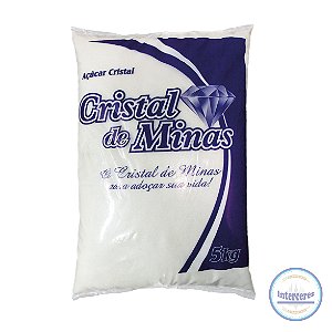 Açúcar Cristal Minas 5 unidades de 5 Kg​