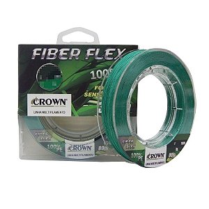 Linha Multifilamento Fiber Flex 4X Crown - 100 m - Div Diâmetros