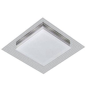 Luminária Led 16w 3000k Sobrepor Lisboa 33x33 Tualux