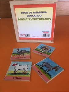 Jogo de Memória Educativo - Animais Vertebrados