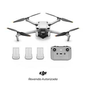 Drone DJI Mini 3 Fly More Combo Plus Rádio Sem Tela - DJI024