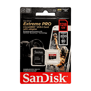 Cartão de Memória SD Card 128 GB SanDisk Extreme