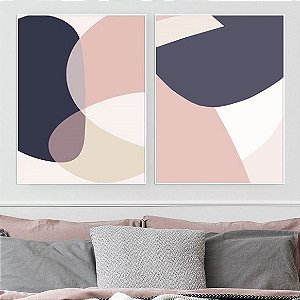 Conjunto de 2 Quadros Decorativos Sempre Juntos. Artista: Alex Bonfim