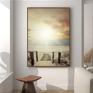 Quadro Decorativo Fotografia Indo em direção ao Mar.