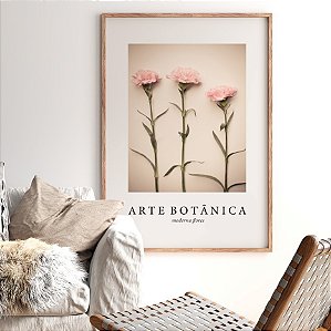 Quadro Decorativo 3 flores solitárias.
