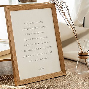 Quadro decorativo Frases que Inspiram Priscila Zillo.